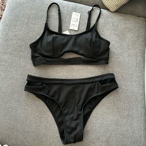 black bikini set